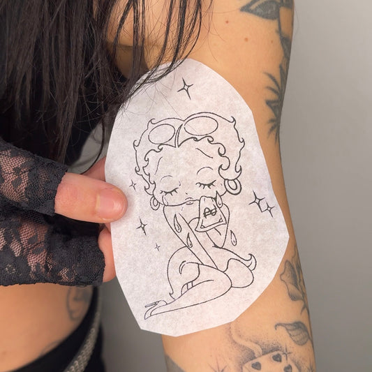 crying betty boop