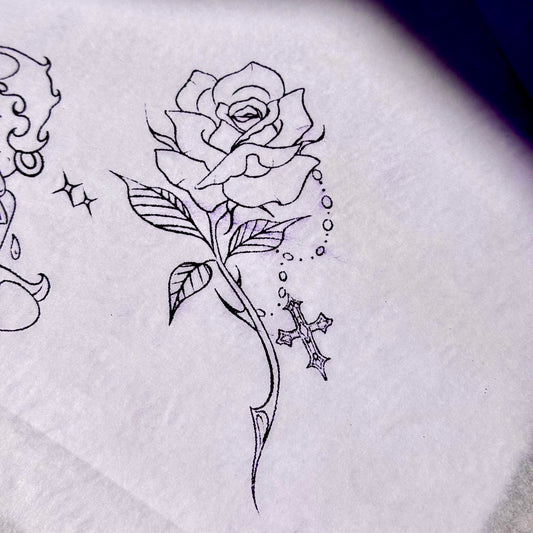 rose with cross